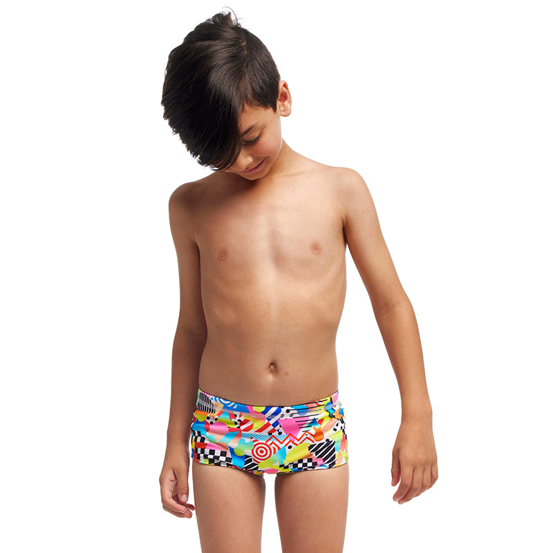Funky Trunks - Junk Yard - Toddler Boys Eco Printed Trunks