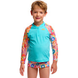 Funky Trunks - Kulin Colour - Toddler Boys Zippy Rash Vest