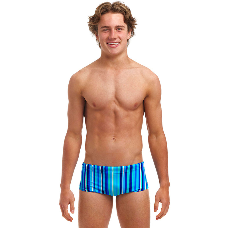 Funky Trunks - Lane Lines - Boys Eco Sidewinder Trunks