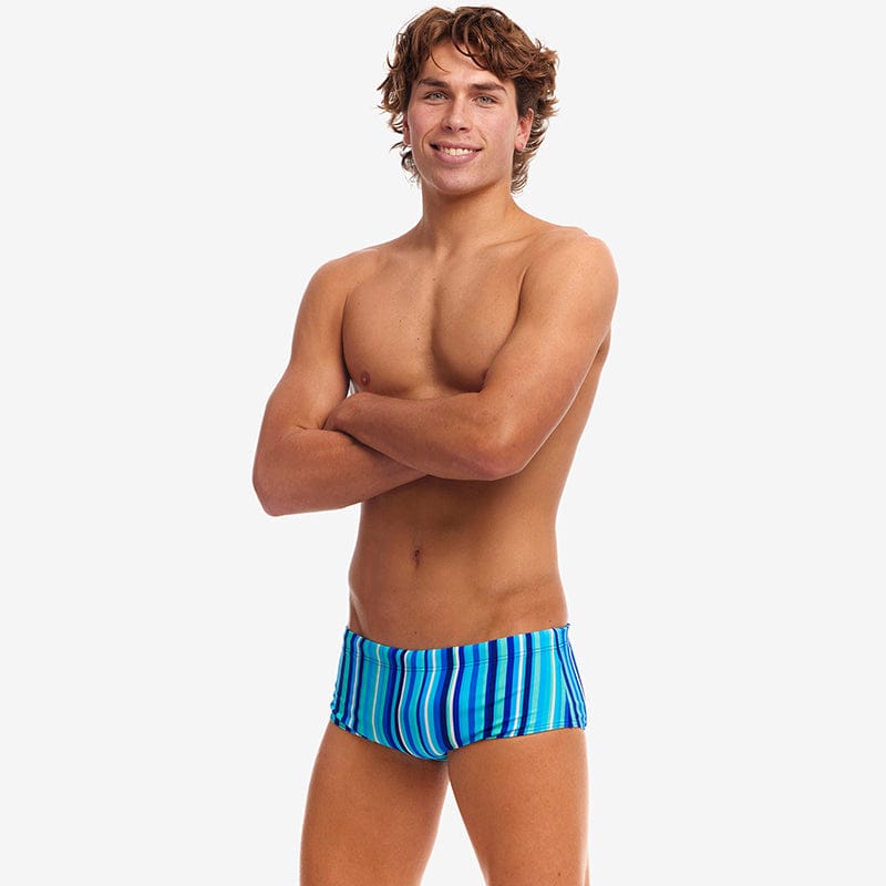 Funky Trunks - Lane Lines - Mens Eco Sidewinder Trunks