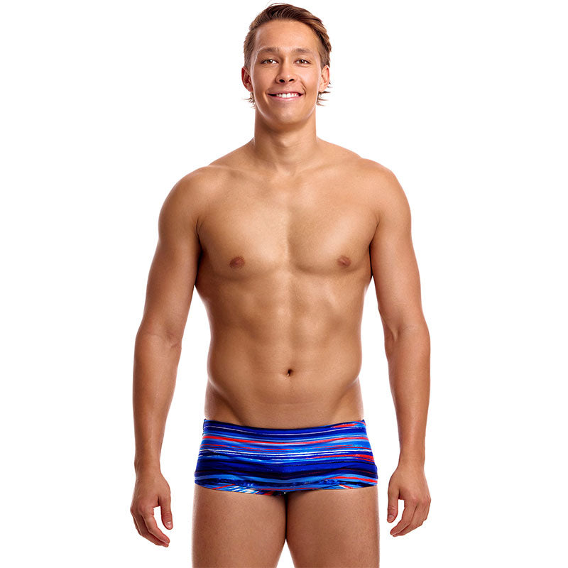 Funky Trunks - Lost Lines - Mens Eco Sidewinder Trunks
