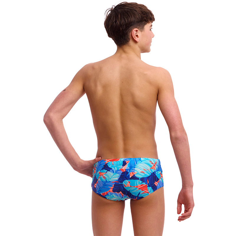 Funky Trunks - Lotsa Leaves - Boys Eco Sidewinder Trunks