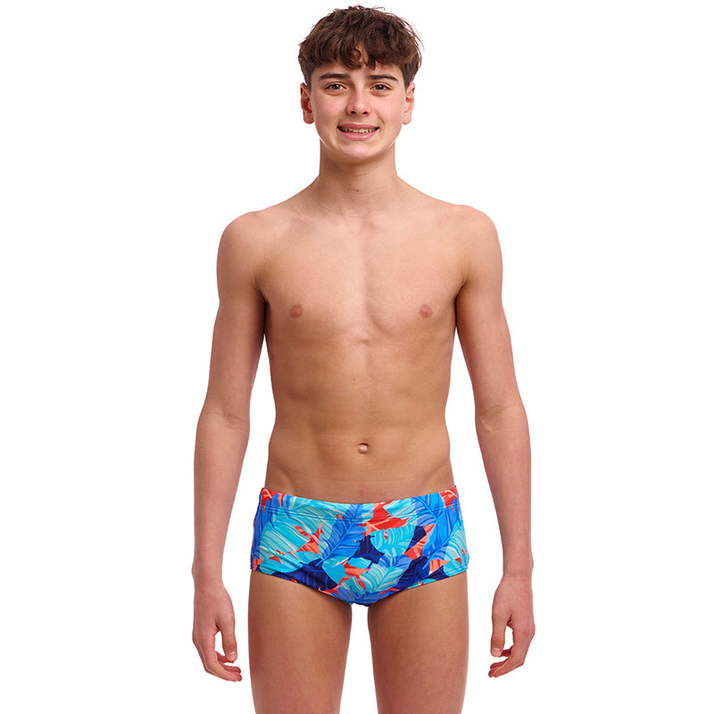 Funky Trunks - Lotsa Leaves - Boys Eco Sidewinder Trunks