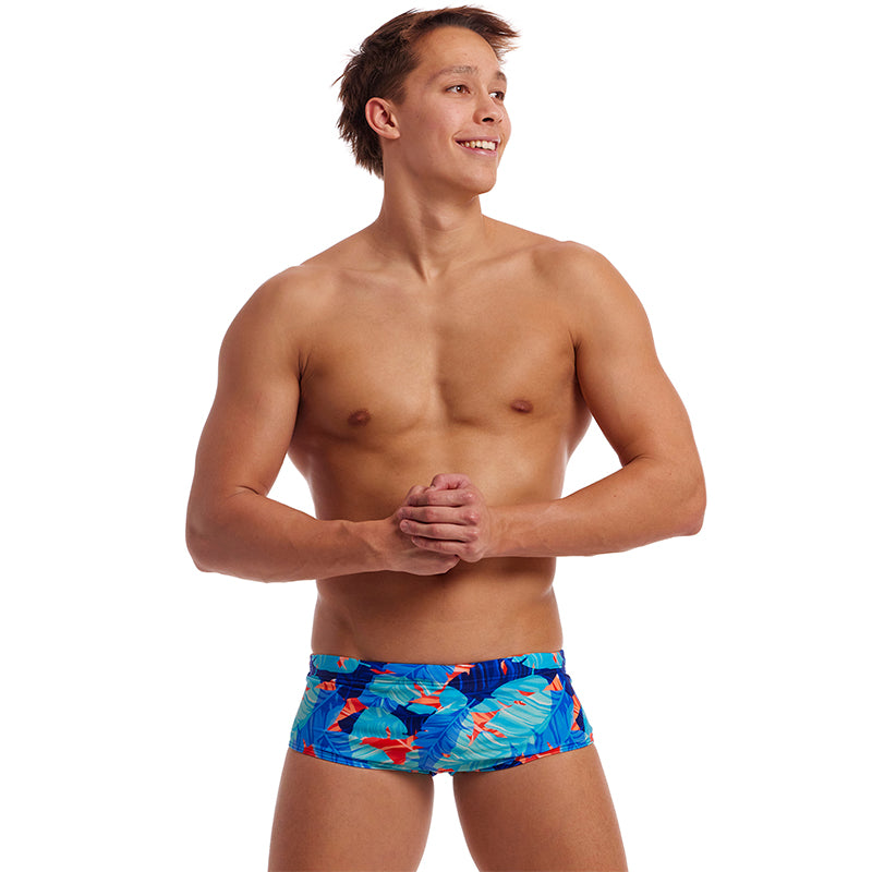 Funky Trunks - Lotsa Leaves - Mens Eco Sidewinder Trunks