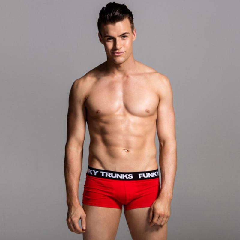 Funky Trunks - Still Red - Mens Underwear Trunks