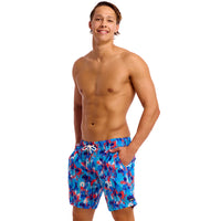 Funky Trunks - Messy Messy Messy - Mens Long Johnny Shorts