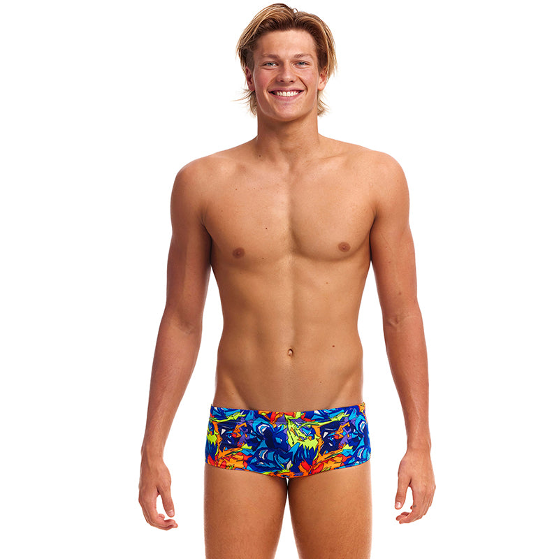 Funky Trunks - Mixed Mess - Mens Eco Sidewinder Trunks