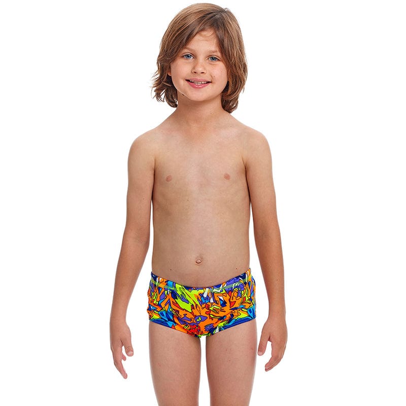 Funky Trunks - Mixed Mess - Toddler Boys Eco Printed Trunks