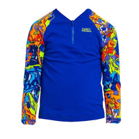 Funky Trunks - Mixed Mess - Toddler Boys Zippy Rash Vest