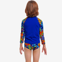 Funky Trunks - Mixed Mess - Toddler Boys Zippy Rash Vest