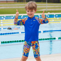 Funky Trunks - Mixed Mess - Toddler Boys Zippy Rash Vest