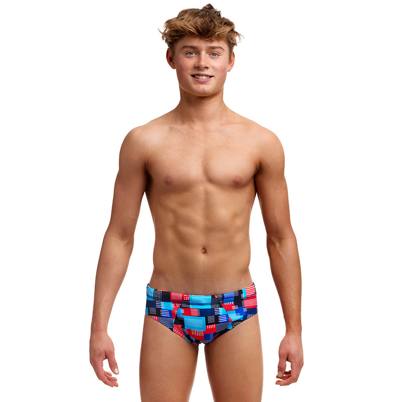 Funky Trunks - Motherboard - Boys Eco Seamed Briefs