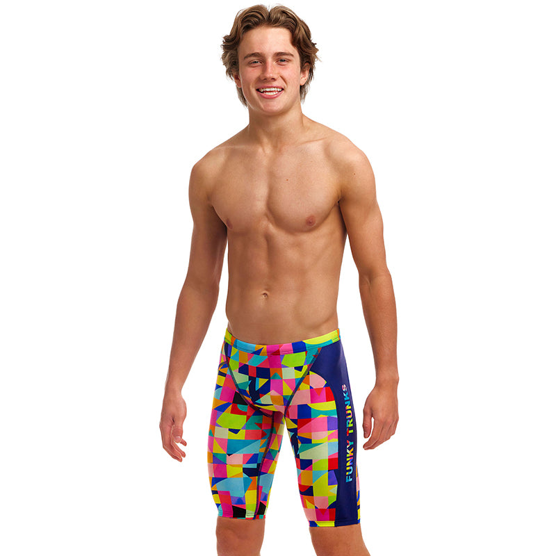 Funky Trunks - On The Grid - Boys Eco Training Jammers