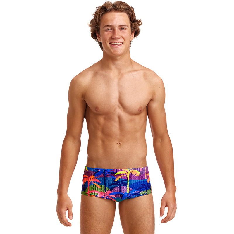 Funky Trunks - Palm A Lot - Boys Eco Sidewinder Trunks