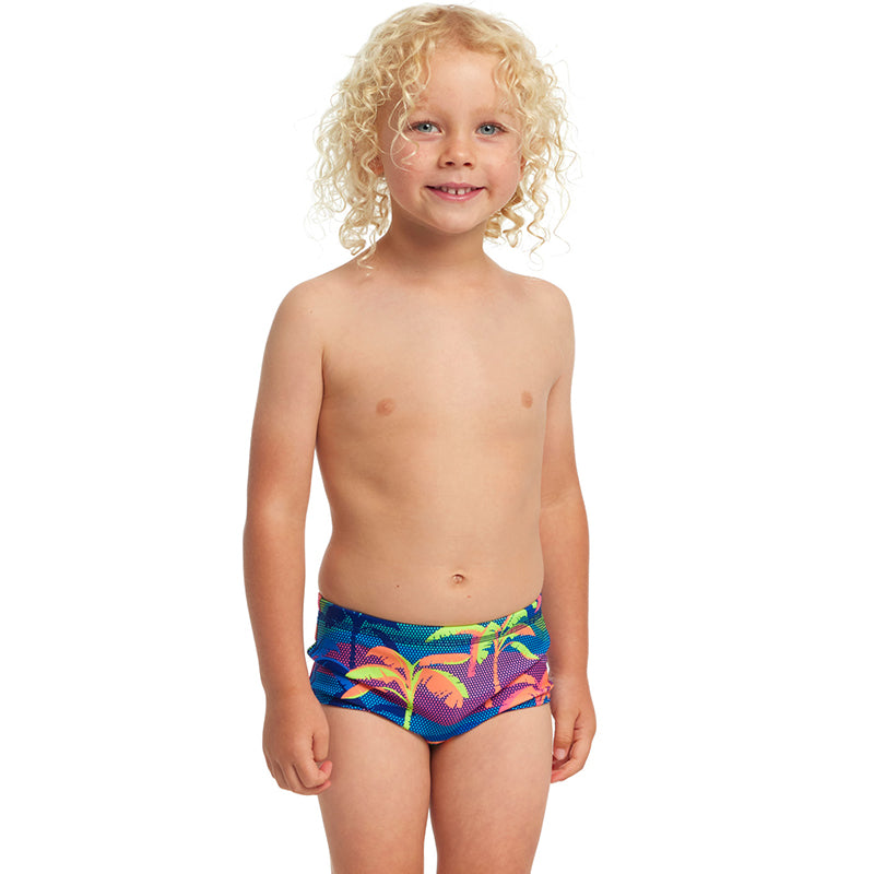 Funky Trunks - Palm A Lot - Toddler Boys Eco Printed Trunks