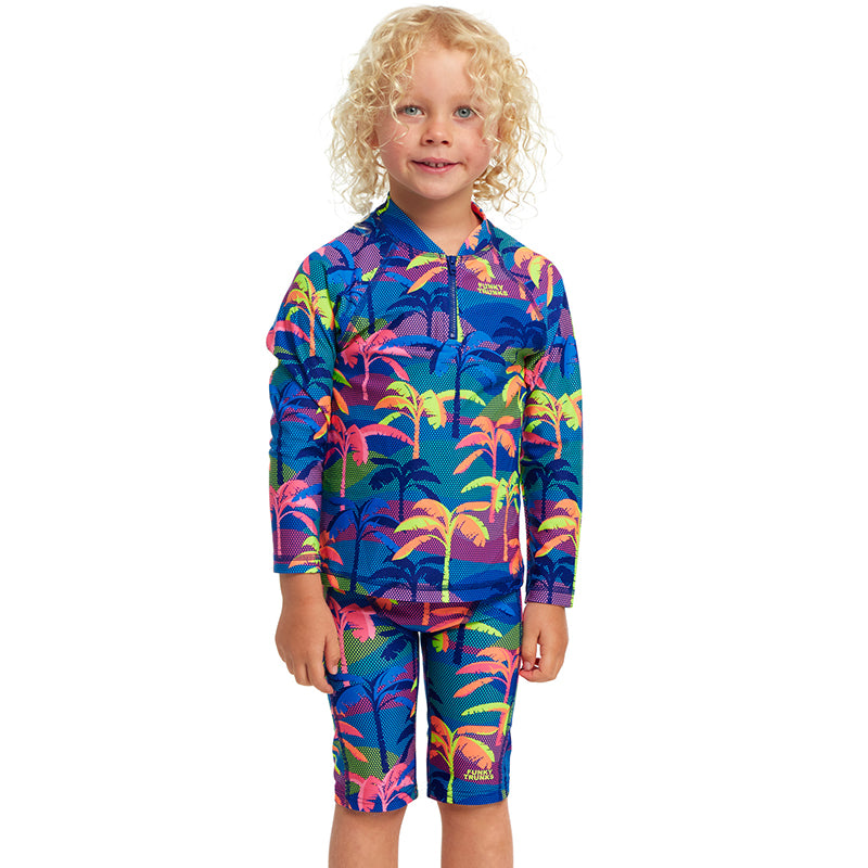 Funky Trunks - Palm A Lot - Toddler Boys Zippy Rash Vest