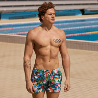 Funky Trunks - Palm Prism - Mens Shorty Shorts Short