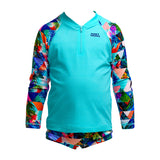 Funky Trunks - Palm Prism - Toddler Boys Zippy Rash Vest