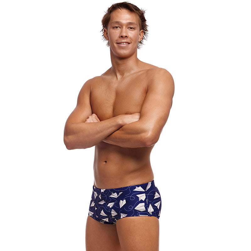 Funky Trunks - Paper Plain - Mens Eco Classic Trunks