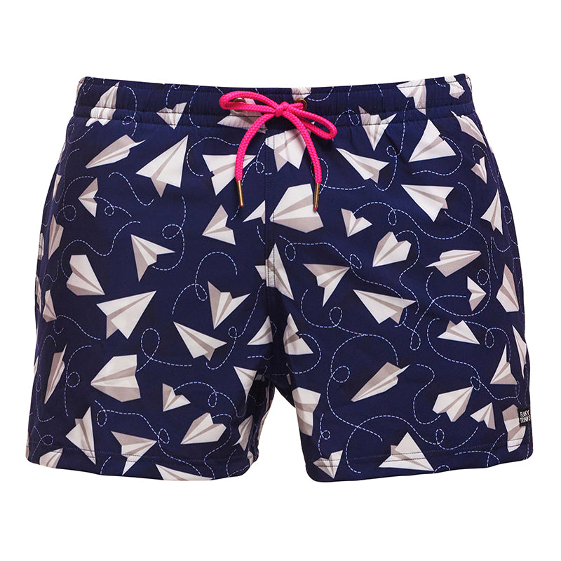 Funky Trunks - Paper Plain - Mens Shorty Shorts Short