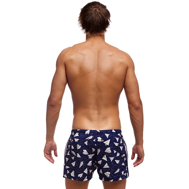 Funky Trunks - Paper Plain - Mens Shorty Shorts Short