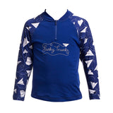 Funky Trunks - Paper Plain - Toddler Boys Zippy Rash Vest