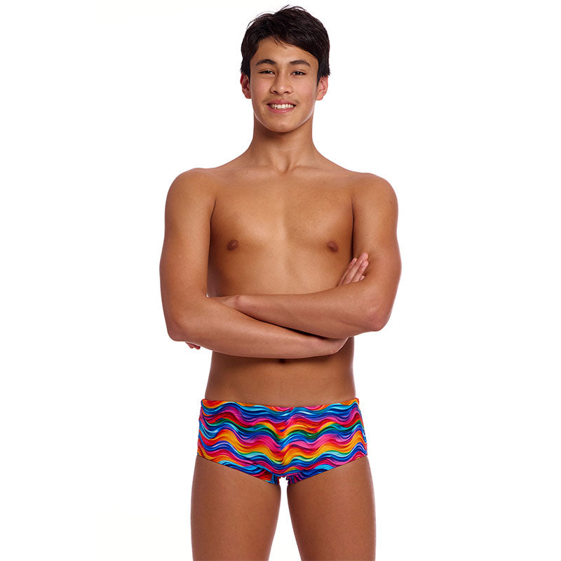 Funky Trunks - Plastic Fantastic - Boys Eco Sidewinder Trunks