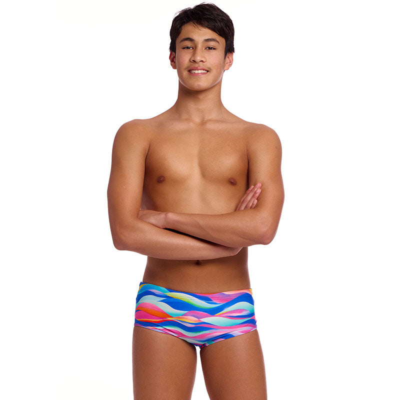 Funky Trunks - Royal Wave - Boys Eco Sidewinder Trunks