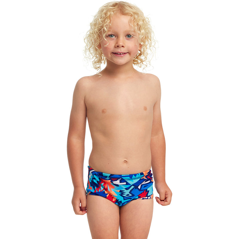 Funky Trunks - Saw Sea - Toddler Boys Printed Trunks