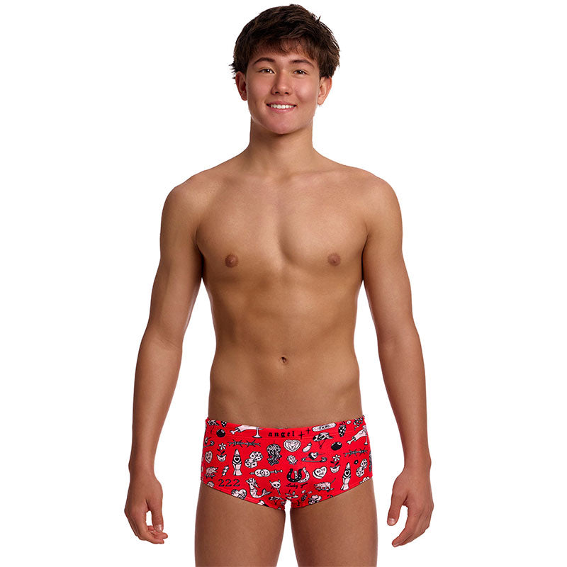 Funky Trunks - Scribbles - Boys Eco Sidewinder Trunks