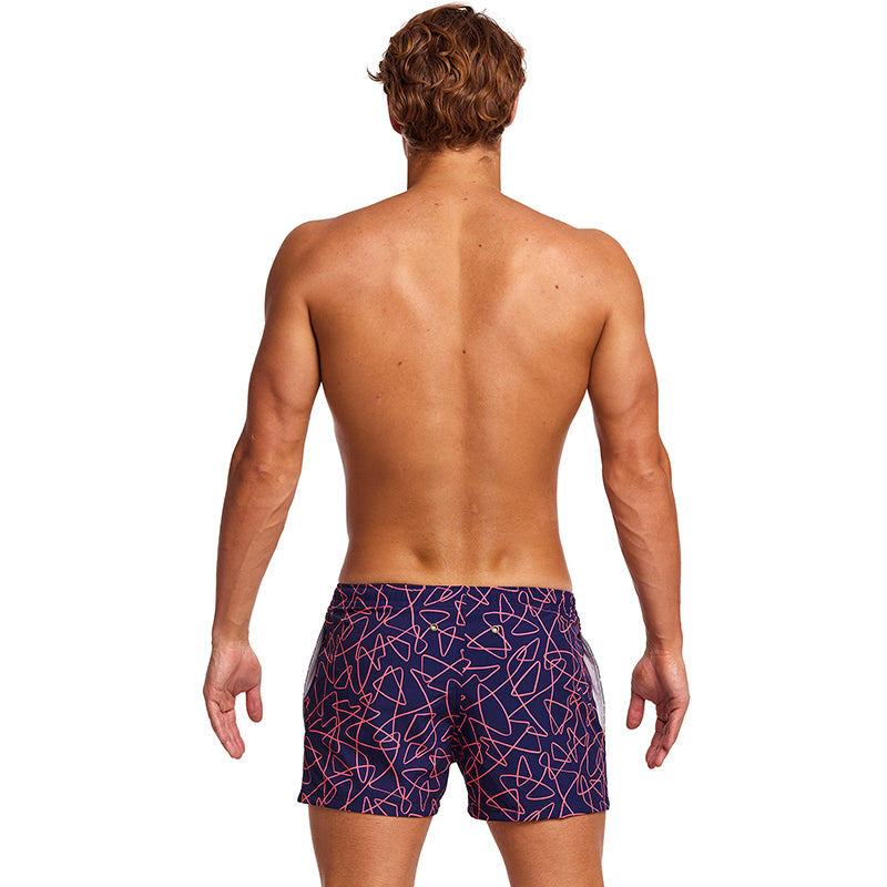 Funky Trunks - Serial Texter - Mens Shorty Shorts Short