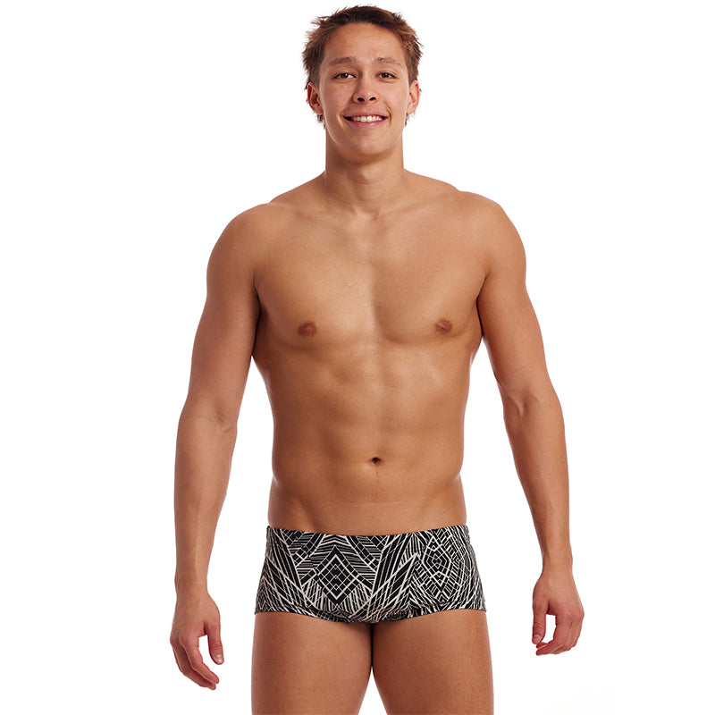 Funky Trunks - Space Signals - Mens Eco Classic Trunks