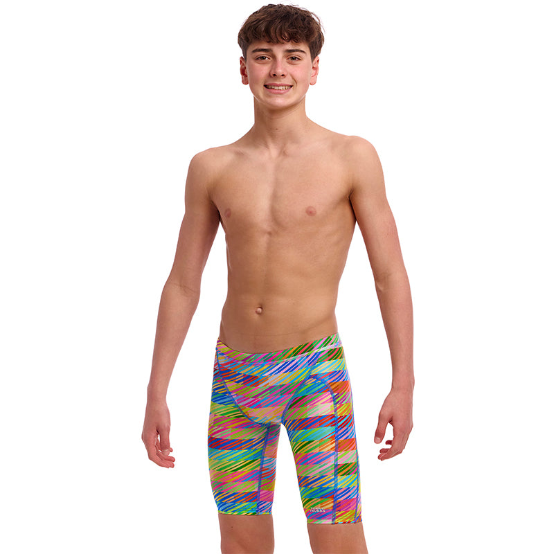 Funky Trunks - Static Stack - Boys Eco Sidewinder Trunks