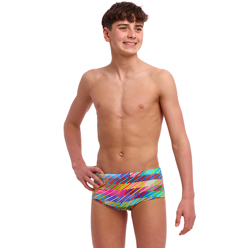 Funky Trunks - Static Stack - Boys Eco Sidewinder Trunks