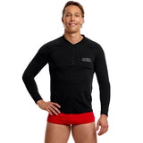 Funky Trunks - Still Black - Mens Long Sleeve Rash Vest