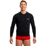 Funky Trunks - Still Black - Mens Long Sleeve Rash Vest