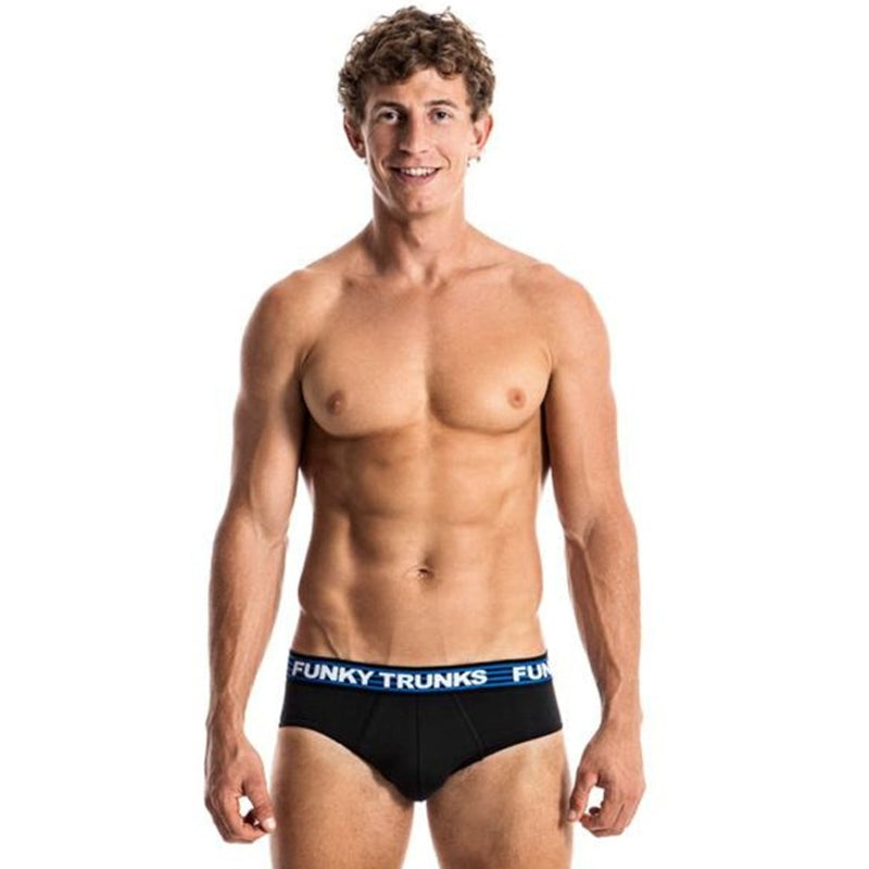 Funky Trunks - Still Black - Mens Underwear Briefs