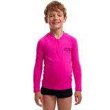 Funky Trunks - Still Pink - Toddler Boys Long Sleeve Rash Vest