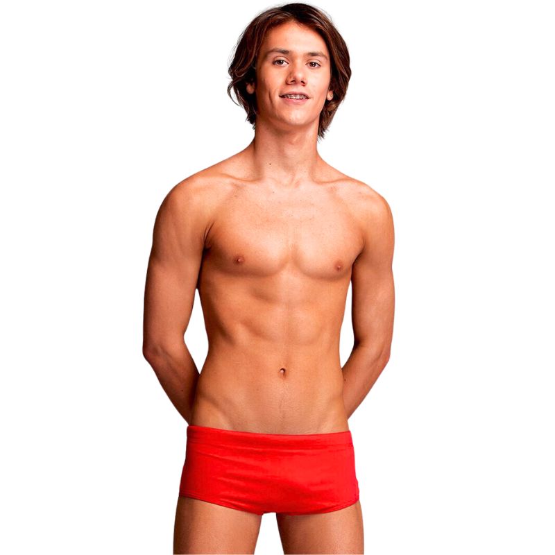 Funky Trunks - Still Red - Boys Eco Sidewinder Trunks