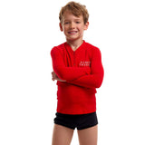 Funky Trunks - Still Red - Toddler Boys Long Sleeve Rash Vest
