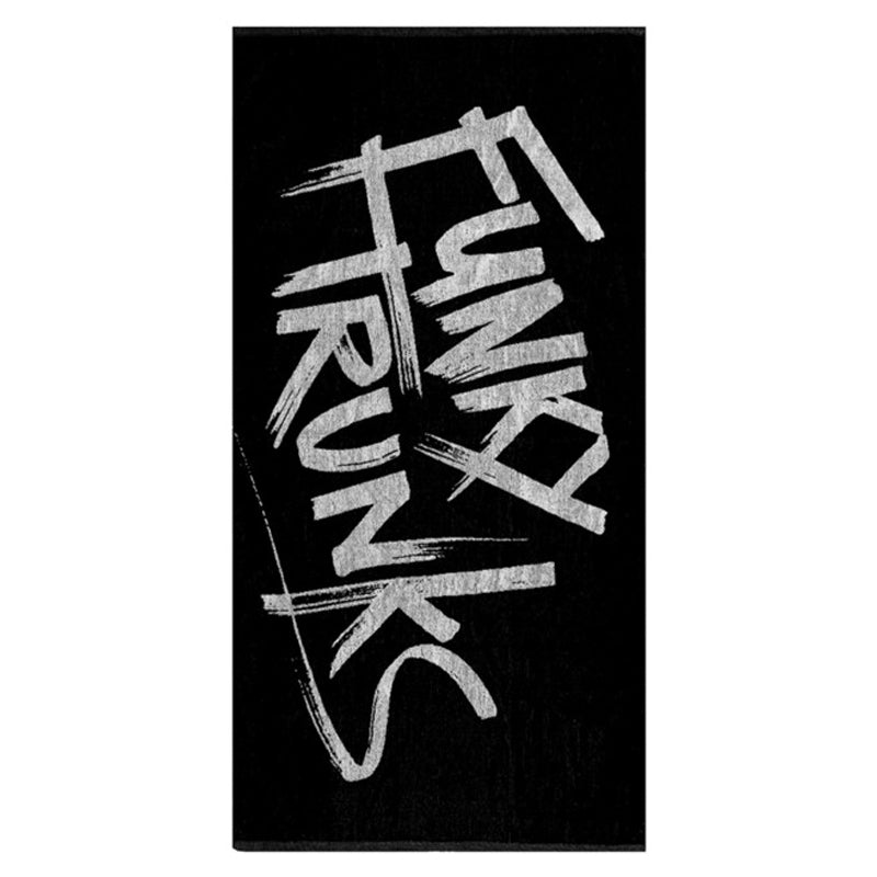 Funky Trunks - Tagged Black - Cotton Jacquard Towel