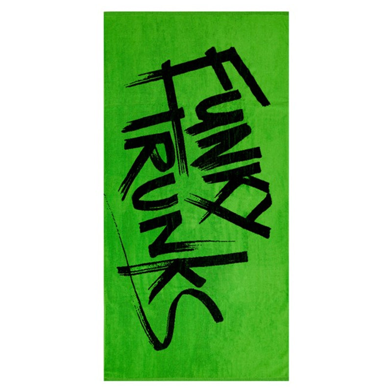 Funky Trunks - Tagged Green - Cotton Jacquard Towel
