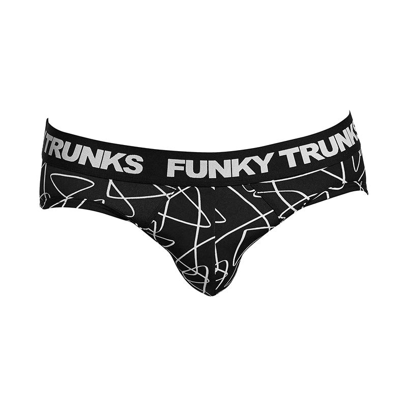 Funky Trunks - Texta Mess - Mens Underwear Briefs – Aqua Swim Supplies