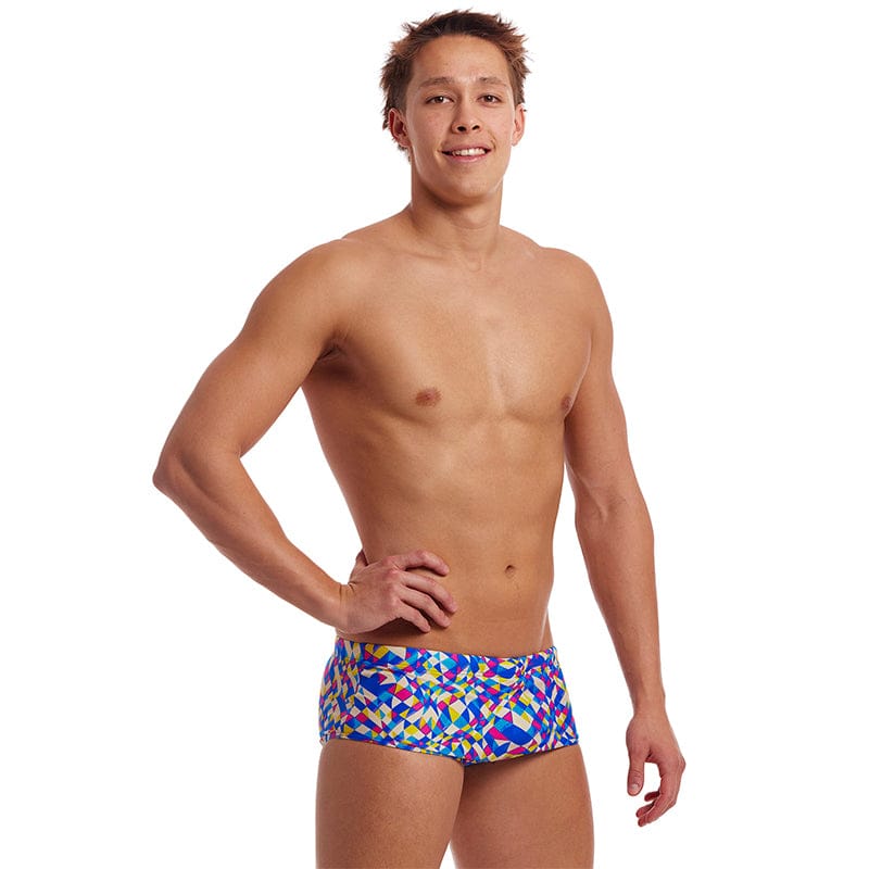 Funky Trunks - Time Warp - Mens Eco Sidewinder Trunks