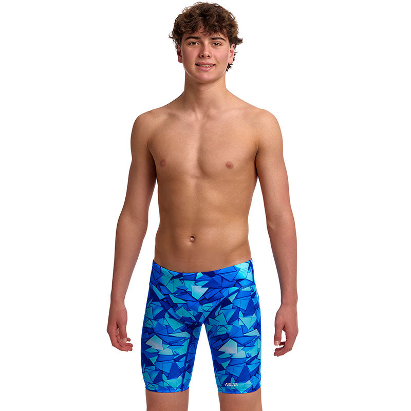Funky Trunks - Try Blue - Boys Eco Fast Training Jammers