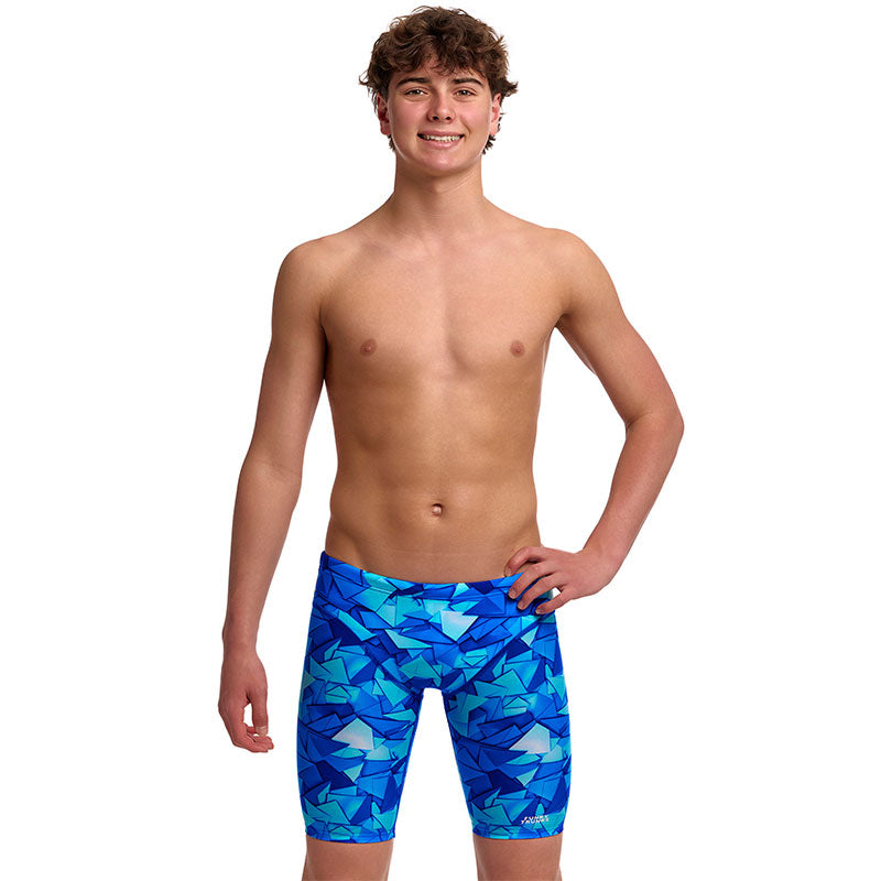 Funky Trunks - Try Blue - Boys Eco Fast Training Jammers