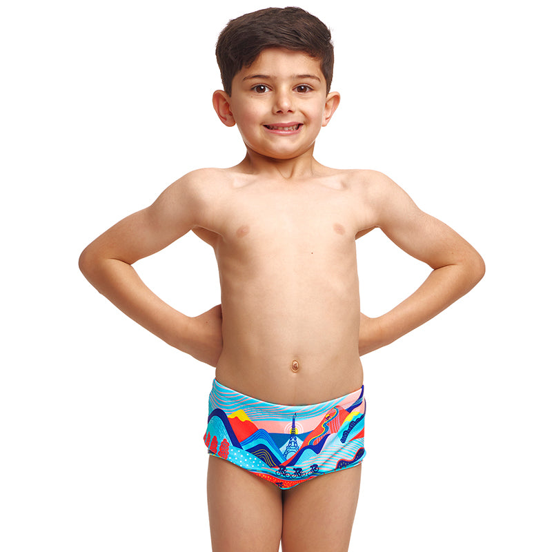 Funky Trunks - Vive La Funky - Toddler Boys Eco Printed Trunks