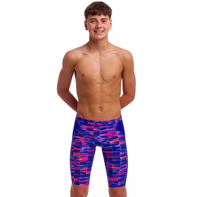 Funky Trunks - Warped Waves - Boys Eco Training Jammers