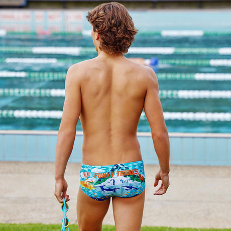 Funky Trunks - Wildermess - Mens Eco Sidewinder Trunks