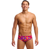 Funky Trunks - Wriggle Walls - Mens Eco Classic Briefs